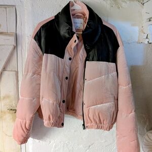 Stylish Pink and Black Women's Jacket